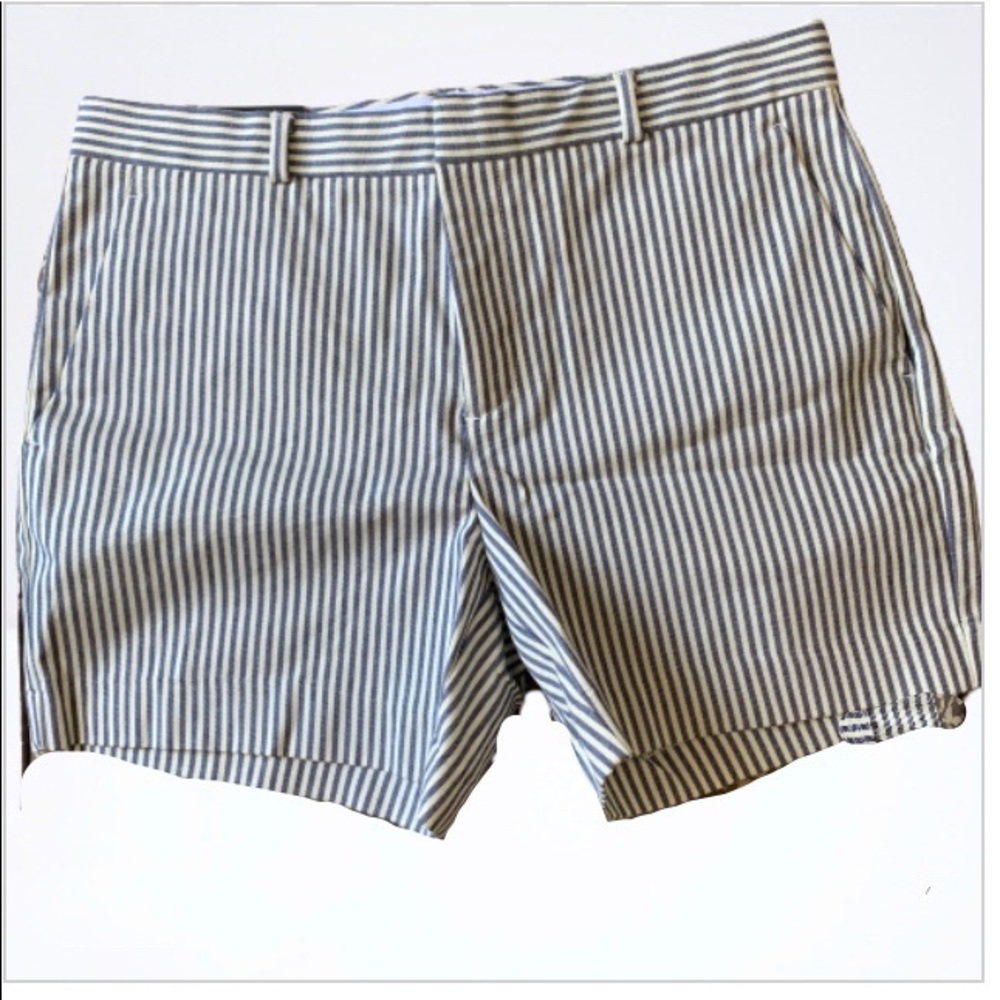 NWT Banana Republic 5” Striped Shorts Blue White